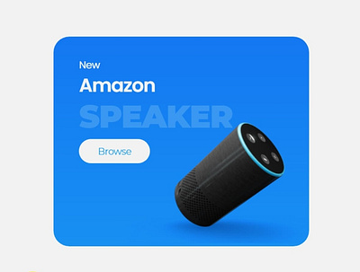 Product Card (Speaker) animation app branding design flat icon illustration logo product card typography