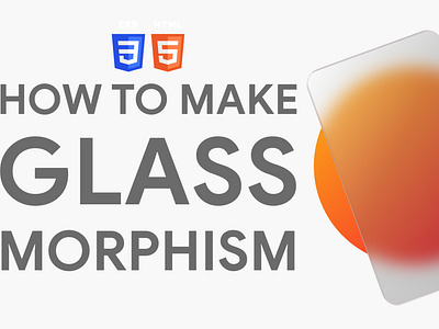 How to make 3D Glass Morphism using HTML and CSS