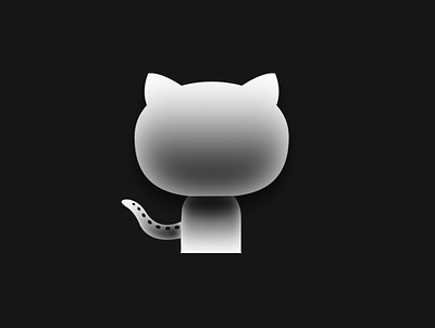 3D GitHub Logo 3d github github cat graphic design illustration logo vector