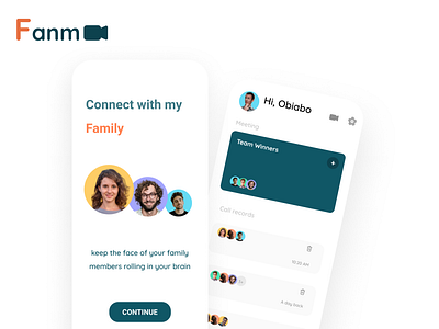 Fanmee chat design family socialmedia video chat