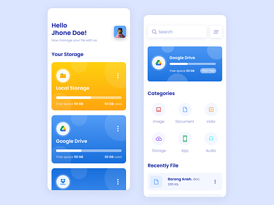 Storage App - App Design app app design application design app mobile app storage app ui uidesign uiux user experience user interface user interface design userinterface ux uxdesign