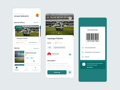 Premier Futsal - App Design app app design application design app football football app futsal futsalapp mobile app ui uidesign uiux ux uxdesign