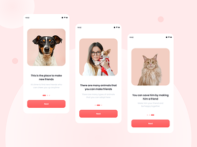 Onboarding Screen Pet Adoption App