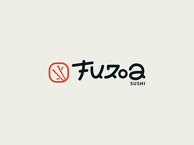 Furoa sushi logo branding design graphic design illustration logo typography vector