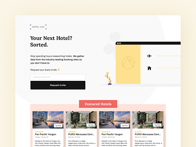 Hotel List — AI Curated Accommodation accommodation ai booking curate hotel hotels travel travel agency travelling ui ui design uidesign