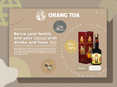 Website Anggur Orang Tua (Redesign) alchohol anggur tua design graphic design liquor redesign ui ux website