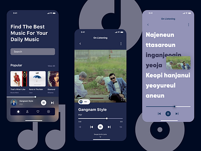 Music Library - IOS Mobile App Design ios mobile mobile app mobile app design music library ui ui design ux design