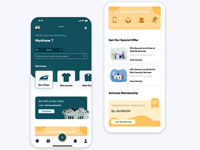 Laundree App (Mobile Design Version)