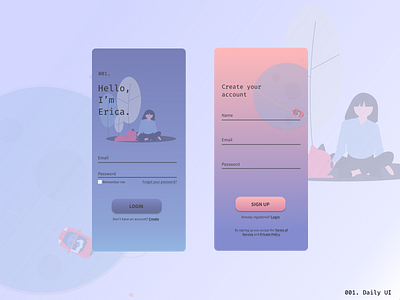 001. Daily UI - Sign Up app dailyui dailyui 001 design ui