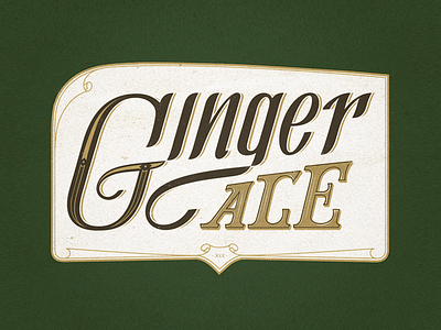 Ginger Ale lettering