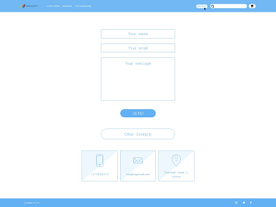 Contacts Block (High Fidelity) adobexd contacts contactsblock design practice practicemakesperfect udemy udemycourses ui web webdesign webdesigner website design