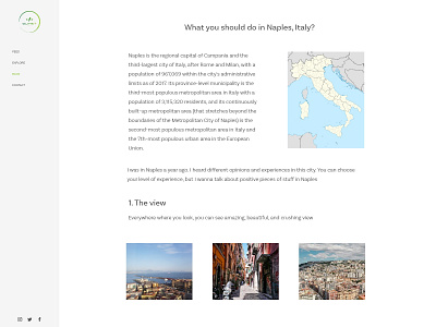 Maybe you were in Naples? :) #035 adobexd daily 100 challenge daily ui daily100challenge dailyui dailyui035 dailyuichallenge design practice ui webdesign website design