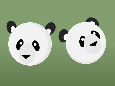 Panda - it's my favourite animal! adobe illustrator branding design icon illustration practice typography vector web webdesign website design