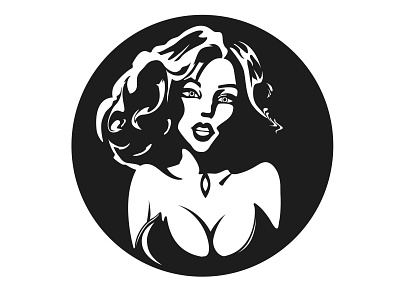 Logo woman black blackandwhite character design girl illustration logo logo design logodesign logos logotype vector woman woman illustration