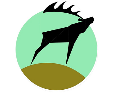 Red deer art branding character circle deer design good green illustration logo logo design logodesign logos logotype nice red vector