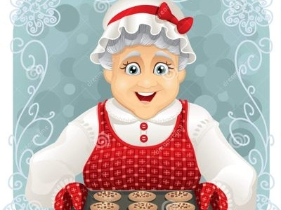 Granny Baked Some Cookies Stock Vector