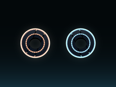 Frisbees of Doom disks disney glow legacy neon tron legacy vector
