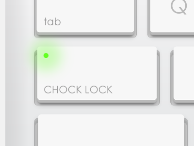 NOW WE'RE CHOCK LOCKIN' caps lock century gothic chock lock glow keyboard keys macbook