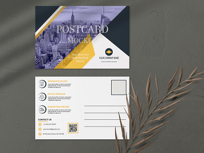 Post Card Design branding graphic design logo