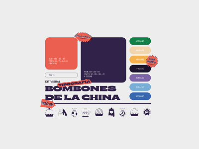 Bombones de la China | Key visual argentina art director artdirection brand identity buenosaires design diseñografico experimental food graphic design icons illustration kit kit visual logo logo design marca typography ui vectores