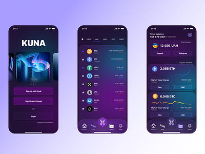 Crypto App redesign app crypto design redesign ui