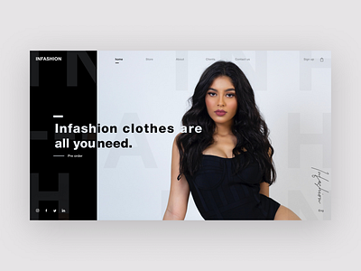 clothing store concept branding clothing inspiration typography ui лендинг магазинодежды одежда онлайнмагазин