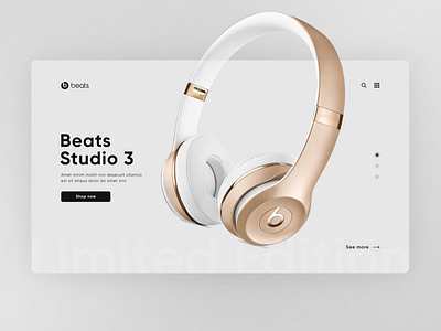 beats studio 3 concept beats branding inspiration ui ux музыка