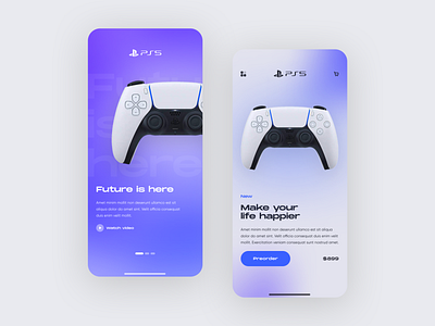 ps 5 mobile concept branding inspiration mobileapp ui ux