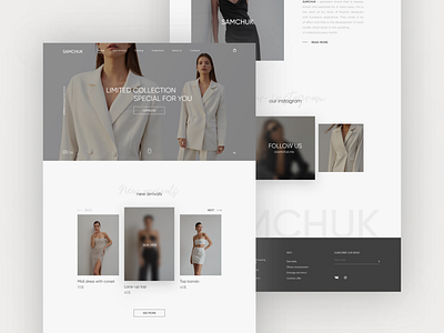 clothing online store branding clothing design inspiration ui ux магазинодежды