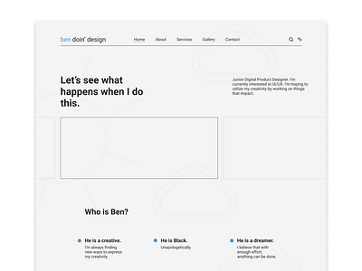 Minimalistic Website Design