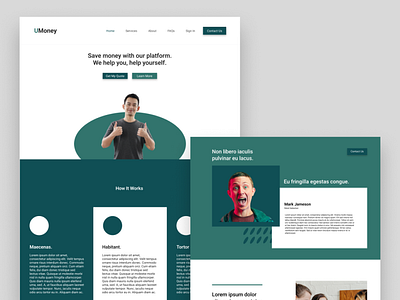 UMoney design figma uidesign website