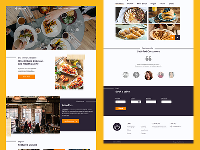 Restaurant Reservation Design ui uidesign uiux web webdesign