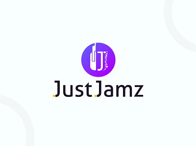 JustJamz Headphone Company Logo branding logo