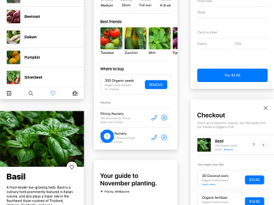 Plant app screens