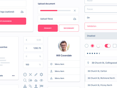 Design library by Will Coverdale on Dribbble