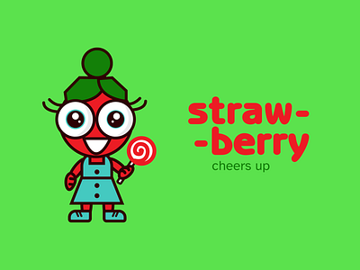 Strawberry Illustration branding bright color design graphic design illustration package packaging packing ui