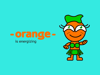 Orange Illustration branding bright color design illustration package packaging ui
