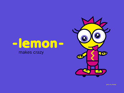 Lemon Illustration branding character design graphic design hero illustration packaging vector