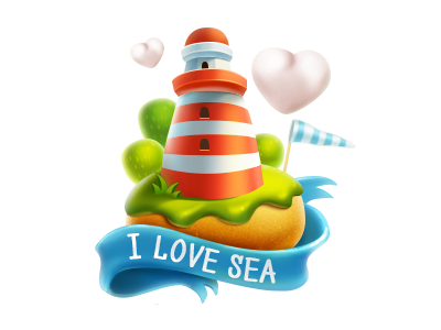 I Love Sea lighthouse