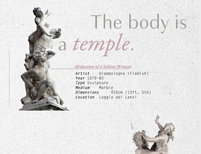 Body/Temple collage digital collage graphic design typography