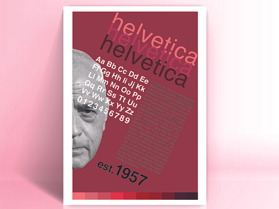 Helvetica Poster adobe illustrator adobe photoshop color digital design graphic design helvetica mockup poster poster design typeface typogaphy