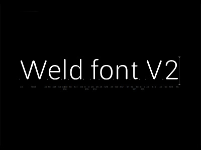 Weld font V2