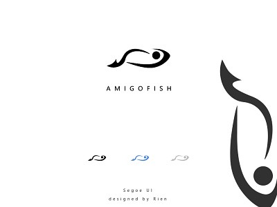 Amigofish branding design logo
