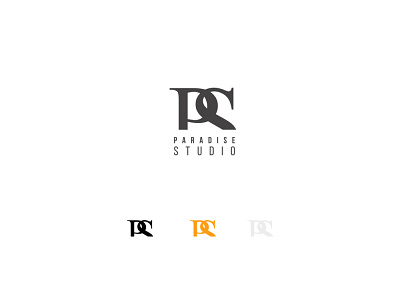 Paradise studio logo branding design logo vector