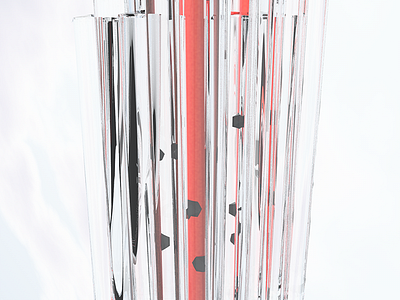 Wares 3d abstract art color digital everydays glass tube