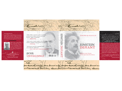 Einstein Defiant, Bohr Unyeilding book design indesign photoshop print