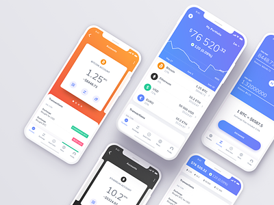 Cryptocurrency Trading Platform for iOS app application banking bitcoin crypto crypto currency crypto exchange crypto trading crypto wallet ethereum finance interface investment ios juicy minimal mobile money top ui