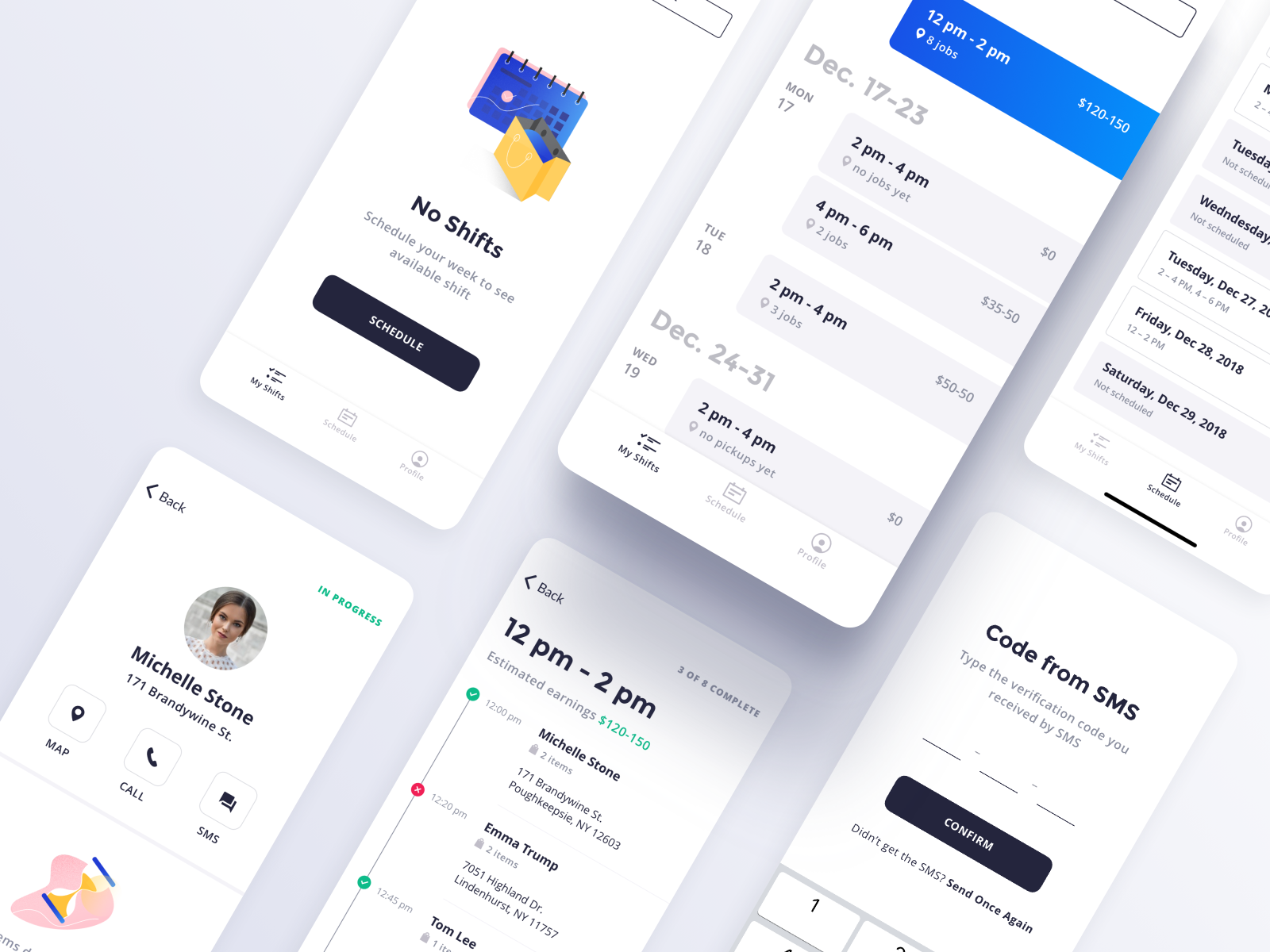 Courier App of Everwear by Dmytro Honcharov on Dribbble
