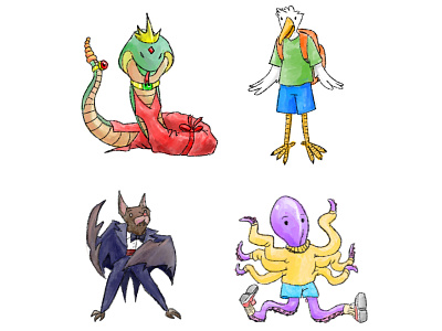 mundo animal animal character character design illustration original character procreate