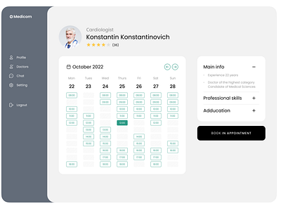 Online doctor appointment service branding concept design illustration logo typography ui uiux ux vector